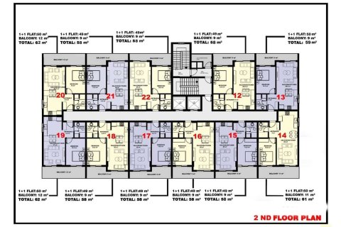 1+1 Lägenhet  i Mahmutlar, Antalya, Turkiet Nr. 67630 - 27