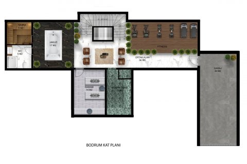 Продажа виллы  в Каргыджаке, Аланье, Анталье, Турция 7 комн., 625м2, №207007 – фото 16