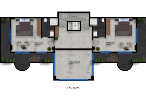 Продажа виллы  в Каргыджаке, Аланье, Анталье, Турция 7 комн., 625м2, №207007 – фото 15