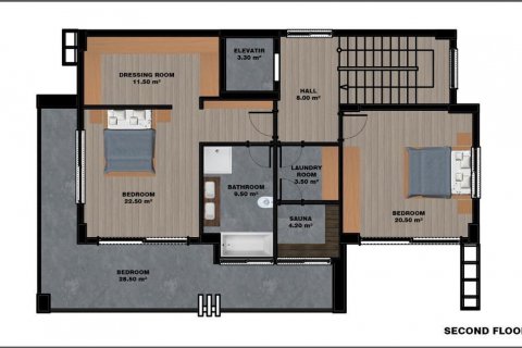 Villa  i Alanya, Antalya, Tyrkia Nr. 208102 - 23