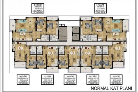 Продажа квартиры  в Оба, Анталье, Турция 2 комн., 49м2, №209056 – фото 11