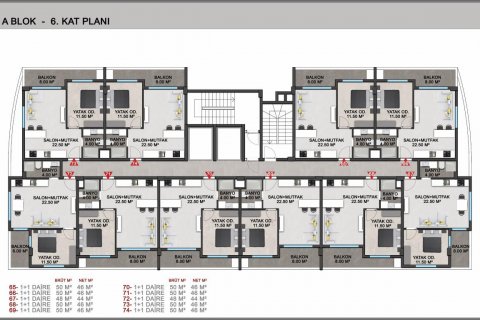 Apartment for sale  in Avsallar, Antalya, Turkey, 48m2, No. 207262 – photo 26