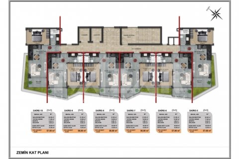 Продажа квартиры  в Аланье, Анталье, Турция 1+1, 56м2, №189814 – фото 21