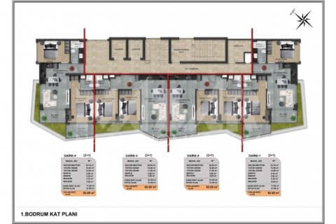 Продажа квартиры  в Аланье, Анталье, Турция 1+1, 56м2, №189814 – фото 19