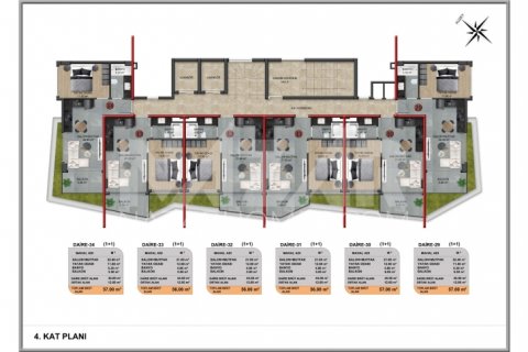 Продажа квартиры  в Аланье, Анталье, Турция 1+1, 56м2, №189814 – фото 22
