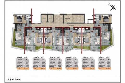 Продажа квартиры  в Аланье, Анталье, Турция 1+1, 56м2, №189814 – фото 20