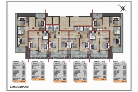 Продажа квартиры  в Аланье, Анталье, Турция 1+1, 56м2, №189814 – фото 24