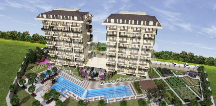 1+1 Leilighet  i Alanya, Antalya, Tyrkia Nr. 189774