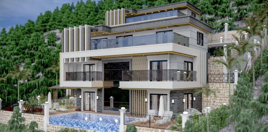 Villa  i Tepe, Alanya, Antalya, Tyrkia Nr. 210294