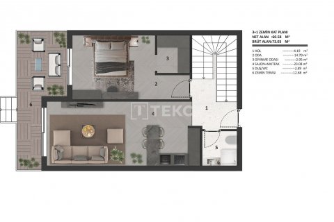 Продажа квартиры  в Аксу, Анталье, Турция 3+1, 183м2, №193314 – фото 7