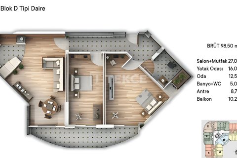 Продажа квартиры  в Чинарджике, Ялове, Турция 3+1, 169м2, №193309 – фото 9