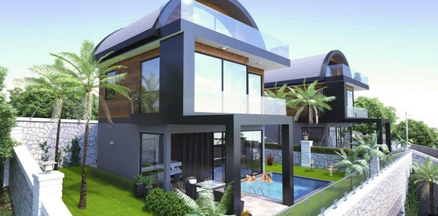 Вилла  4-х ком. в Бекташе, Аланья, Анталья, Турция №208332