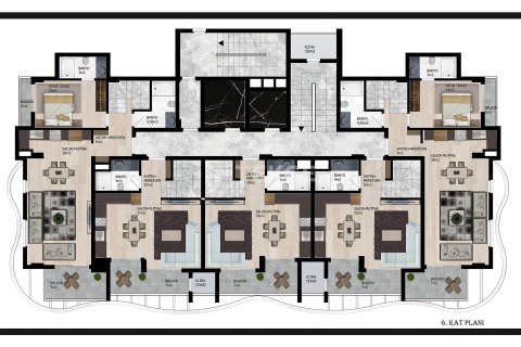 Продажа квартиры  в Аланье, Анталье, Турция 1+1, 55м2, №211669 – фото 20