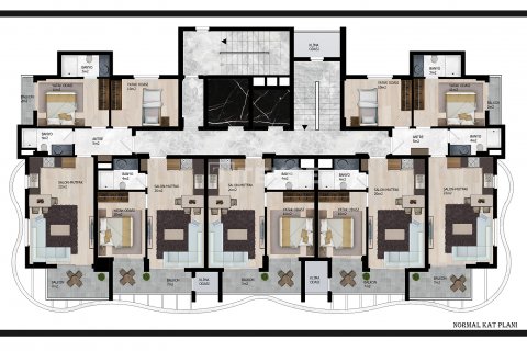 Продажа квартиры  в Аланье, Анталье, Турция 1+1, 55м2, №211669 – фото 22