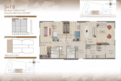 Продажа квартиры  в Стамбуле, Турция 2+1, 73м2, №194275 – фото 20