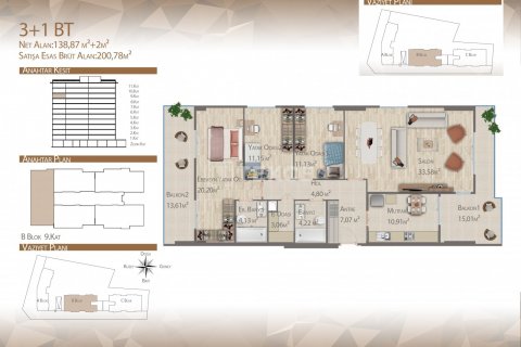 Продажа квартиры  в Стамбуле, Турция 2+1, 73м2, №194275 – фото 21