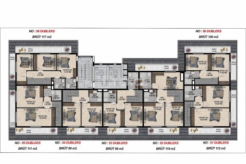 Dubleks daire  3+1  Alanya, Antalya, Türkiye №192198 - 16