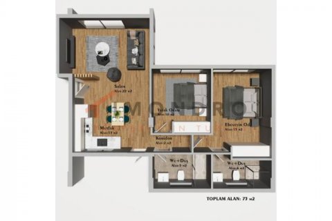 Apartment for sale  in Esentepe, Girne, Northern Cyprus, 1 bedroom, 77m2, No. 192378 – photo 28