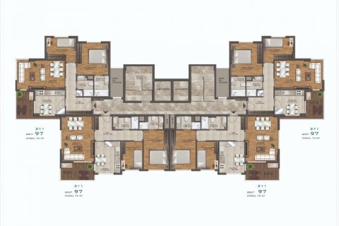 Продажа пентхауса  в Авсалларе, Анталье, Турция 6 комн., 240м2, №209908 – фото 22