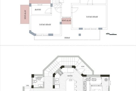 ویلا در  Fethiye ، ترکیه 3 خوابه ، 150 متر مربع.  شماره 210512 - 8