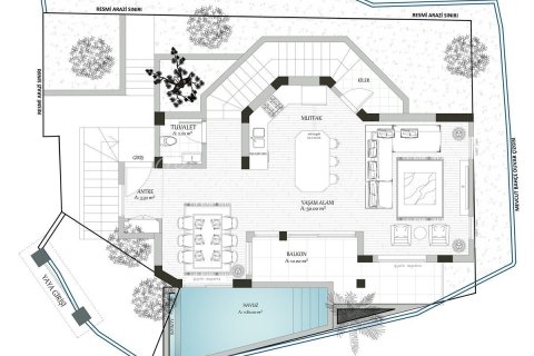 ویلا در  Fethiye ، ترکیه 3 خوابه ، 150 متر مربع.  شماره 210512 - 7