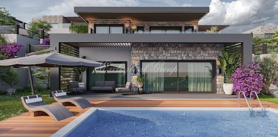 3+1 Villa  i Bodrum, Mugla, Tyrkia Nr. 210511