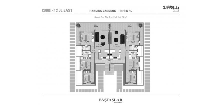 3+1 Lejlighed i Hanging Gardens Village,  Nr. 188778