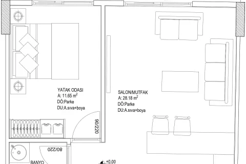 Apartment for sale  in Aksu, Antalya, Turkey, 1 bedroom, 55m2, No. 189477 – photo 18