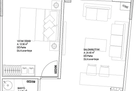 1+1 Lägenhet  i Aksu, Antalya, Turkiet Nr. 189476 - 18
