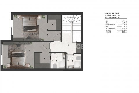 Продажа квартиры  в Аксу, Анталье, Турция 4+1, 188м2, №193315 – фото 6