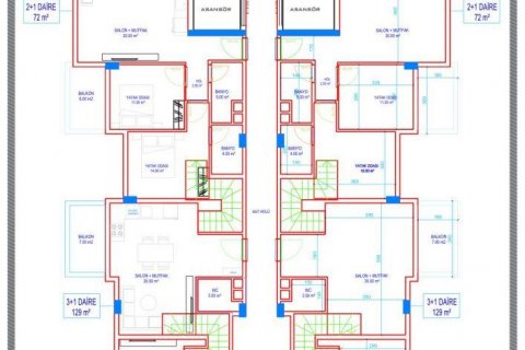 Dubleks daire   Avsallar, Antalya, Türkiye №209857 - 12