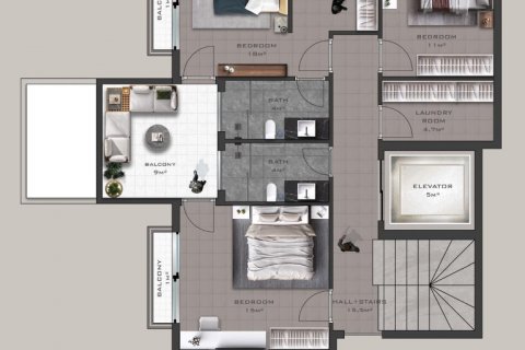 Villa  i Alanya, Antalya, Turkiet Nr. 191982 - 23