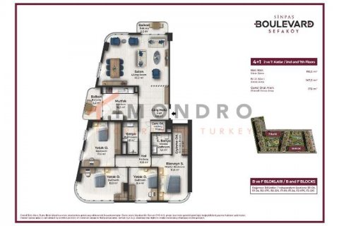 2+1 Lejlighed  i Küçükçekmece, Istanbul, Tyrkiet Nr. 193570 - 30