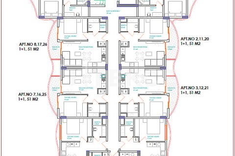 1+1 Wohnung  in Alanya, Antalya, Türkei Nr. 146136 - 27