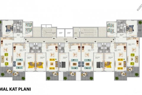 Takvåning i Demirtas, Alanya, Antalya, Turkiet Nr. 207641 - 15