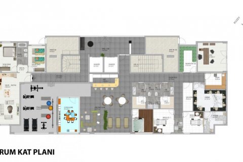 Takvåning i Demirtas, Alanya, Antalya, Turkiet Nr. 207641 - 14