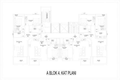 Takvåning  i Alanya, Antalya, Turkiet Nr. 207638 - 30