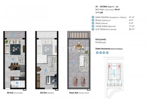 2+1 Penthouse  i Girne,  Nr. 191762 - 21