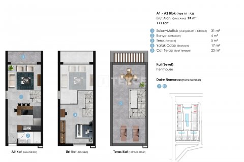 2+1 Penthouse  i Girne,  Nr. 191762 - 20