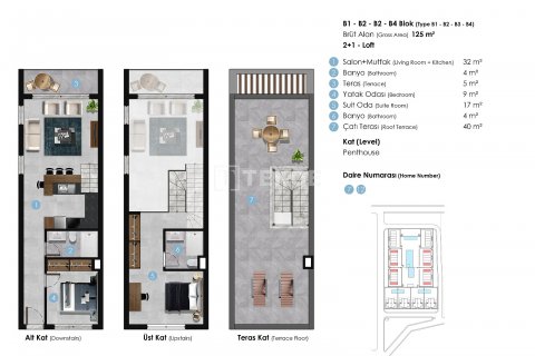 2+1 Penthouse  i Girne,  Nr. 191762 - 24