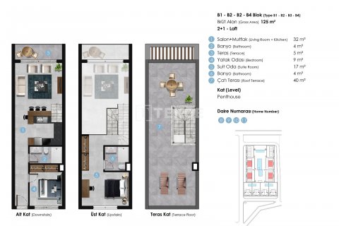 2+1 Penthouse  i Girne,  Nr. 191762 - 25