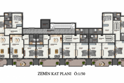 Wohnung  in Oba, Antalya, Türkei Nr. 209712 - 25
