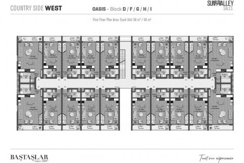 Daire Oasis Village 1+1,  №189069 - 3