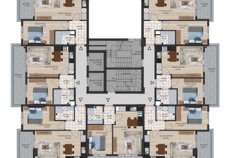 Продажа квартиры  в Махмутларе, Анталье, Турция 1+1, 55м2, №43248 – фото 30