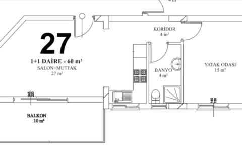 Apartment for sale in Iskele, Northern Cyprus, 60m2, No. 211093 – photo 22