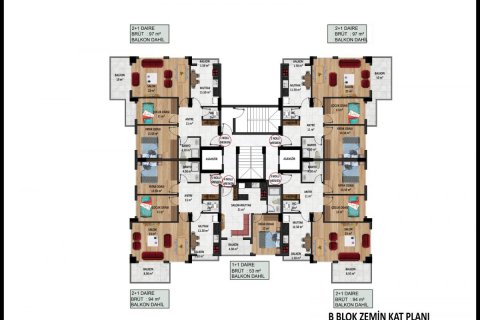 Daire Alanya, Antalya, Türkiye №210047 - 24