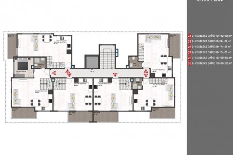 Lejlighed  i Alanya, Antalya, Tyrkiet Nr. 210050 - 20