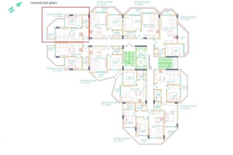 Lejlighed  i Oba, Antalya, Tyrkiet Nr. 208854 - 25