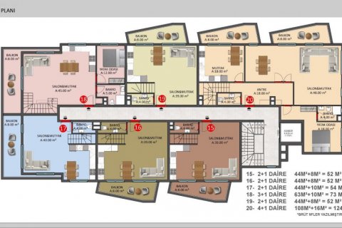 Продажа пентхауса  в Кестеле, Анталье, Турция 5 комн., 156м2, №209964 – фото 12