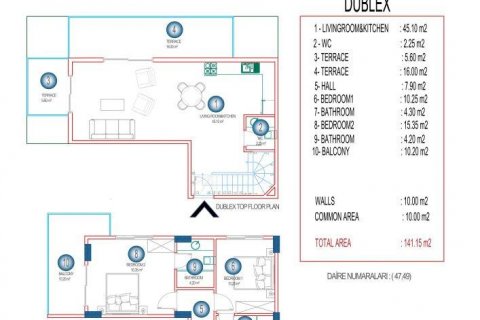 Lägenhet i Mahmutlar, Antalya, Turkiet Nr. 208352 - 17